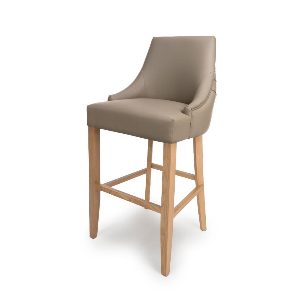 Furniture Link Cole Taupe Bar Chair in Pair