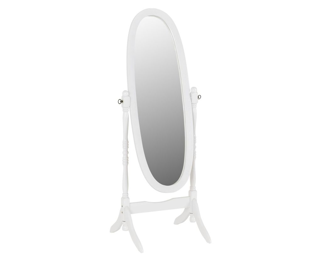 Seconique Furniture Contessa Cheval White Mirror  