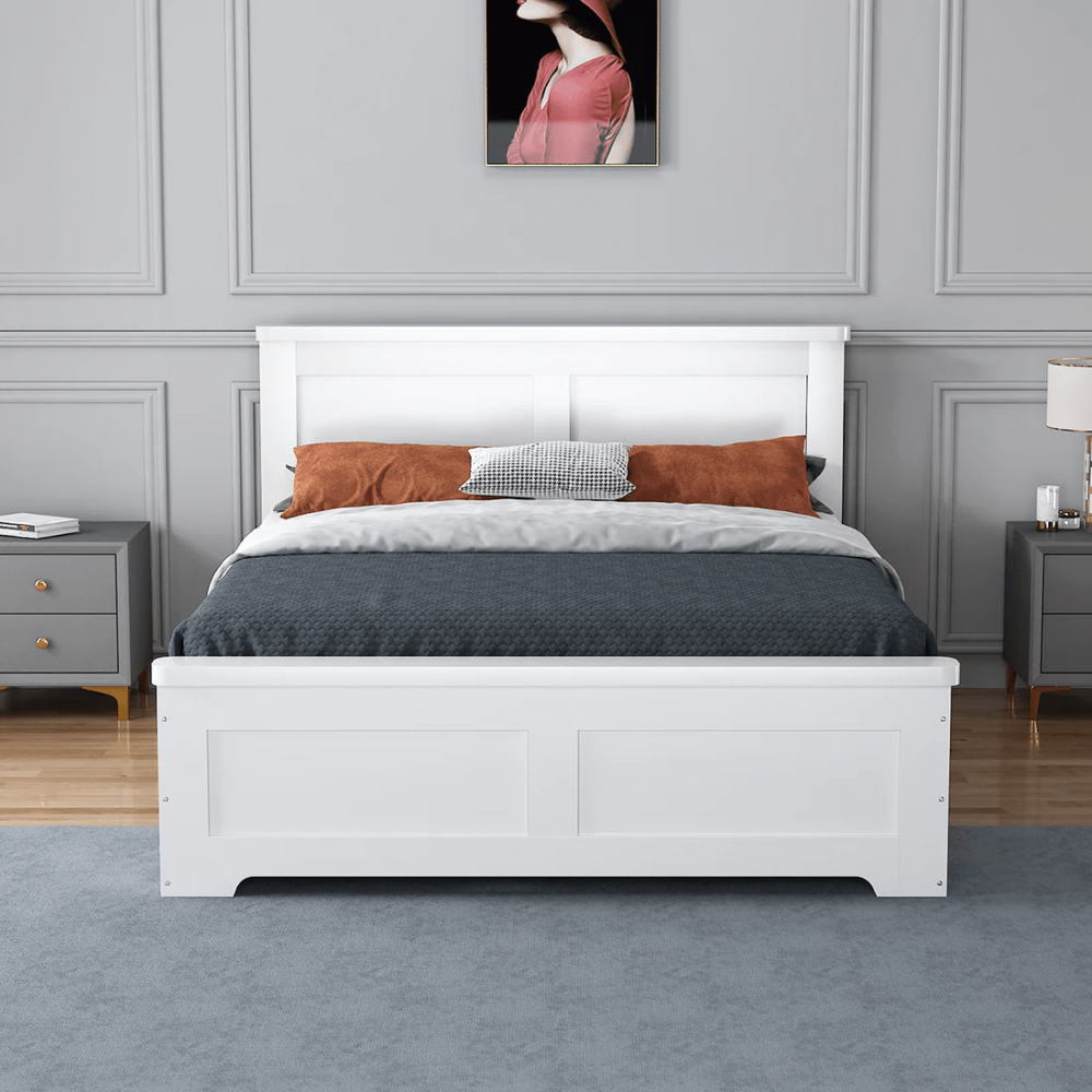 Flintshire Furniture Conway Heritage Painted White Storage Bed with 4 Drawer