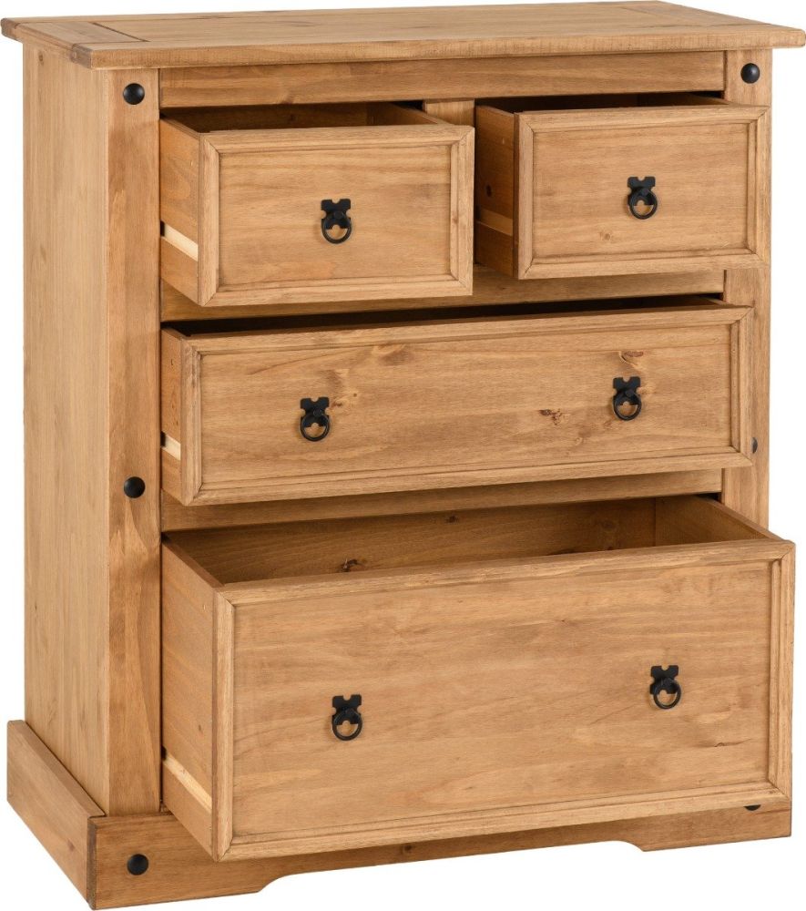 Seconique Corona Pine 2+2 Drawer Chest