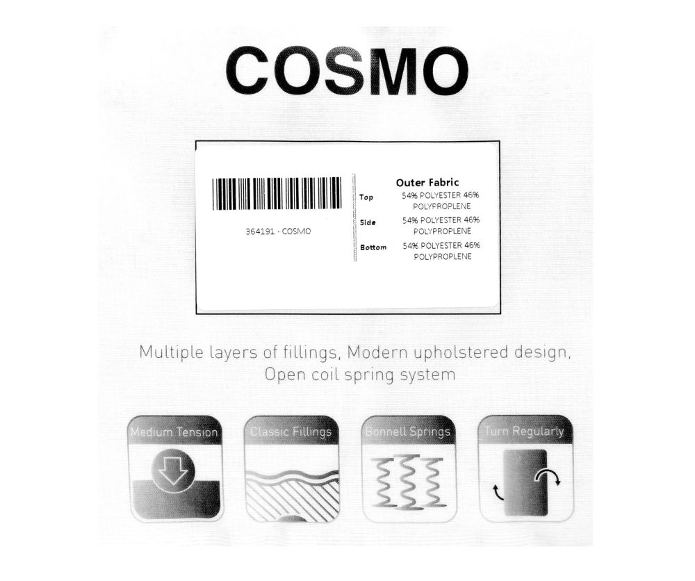 Seconique Cosmo Cream Mattress