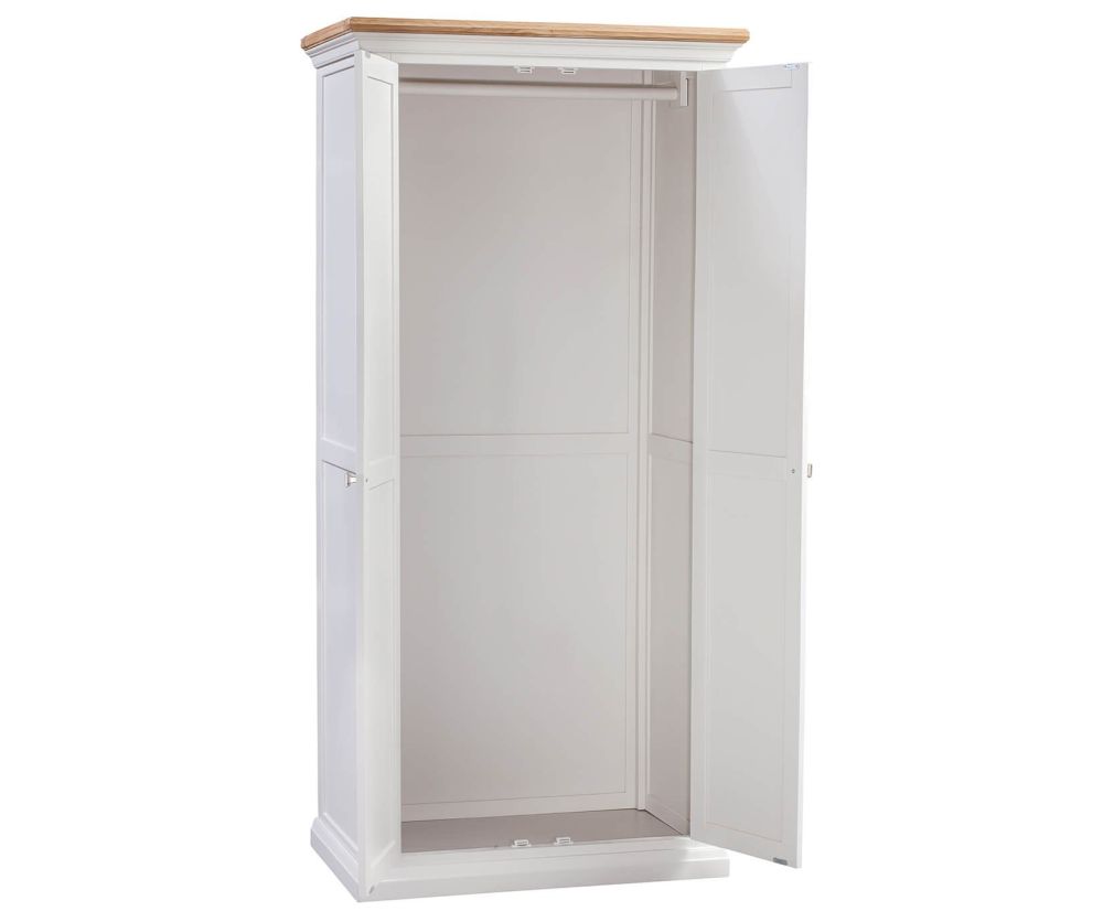 Homestyle GB Cotswold Painted Oak Ladies 2 Door Wardrobe