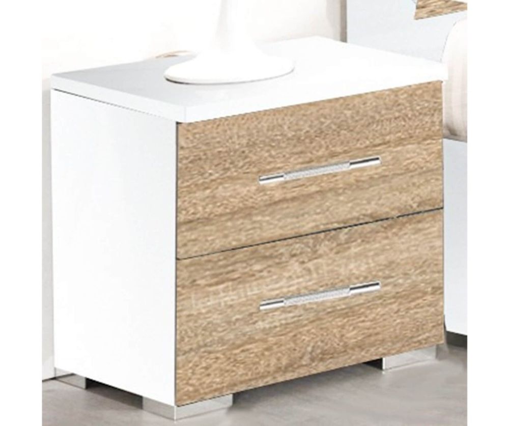Ben Company Dalia Light Oak Italian Bedroom Set