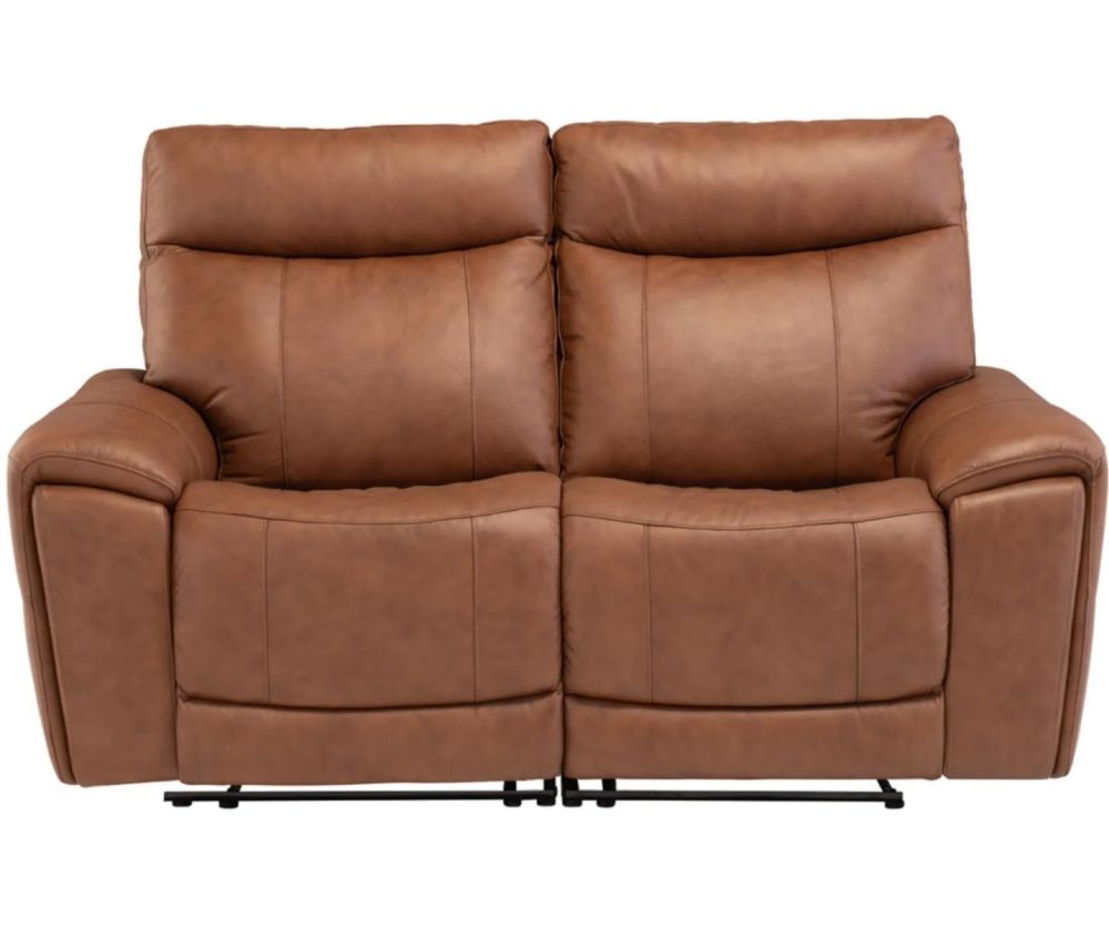 World Furniture Danetti Vintage Tan Leather Electric Recliner 3+2+1 Sofa Set