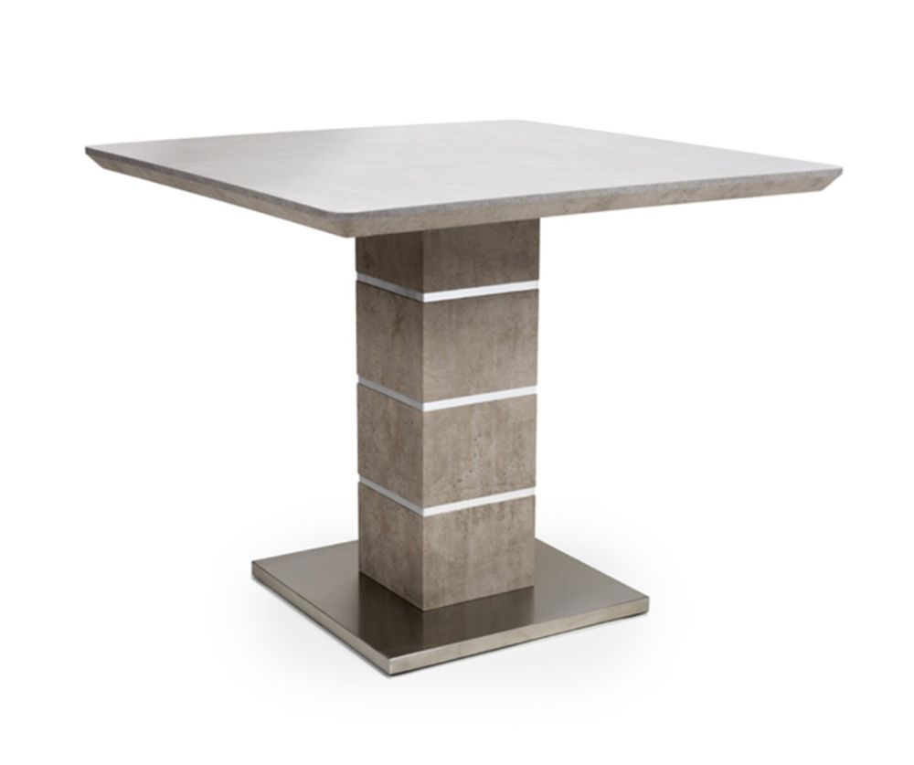 Furniture Link Delta Melamine Concrete Square Dining Table