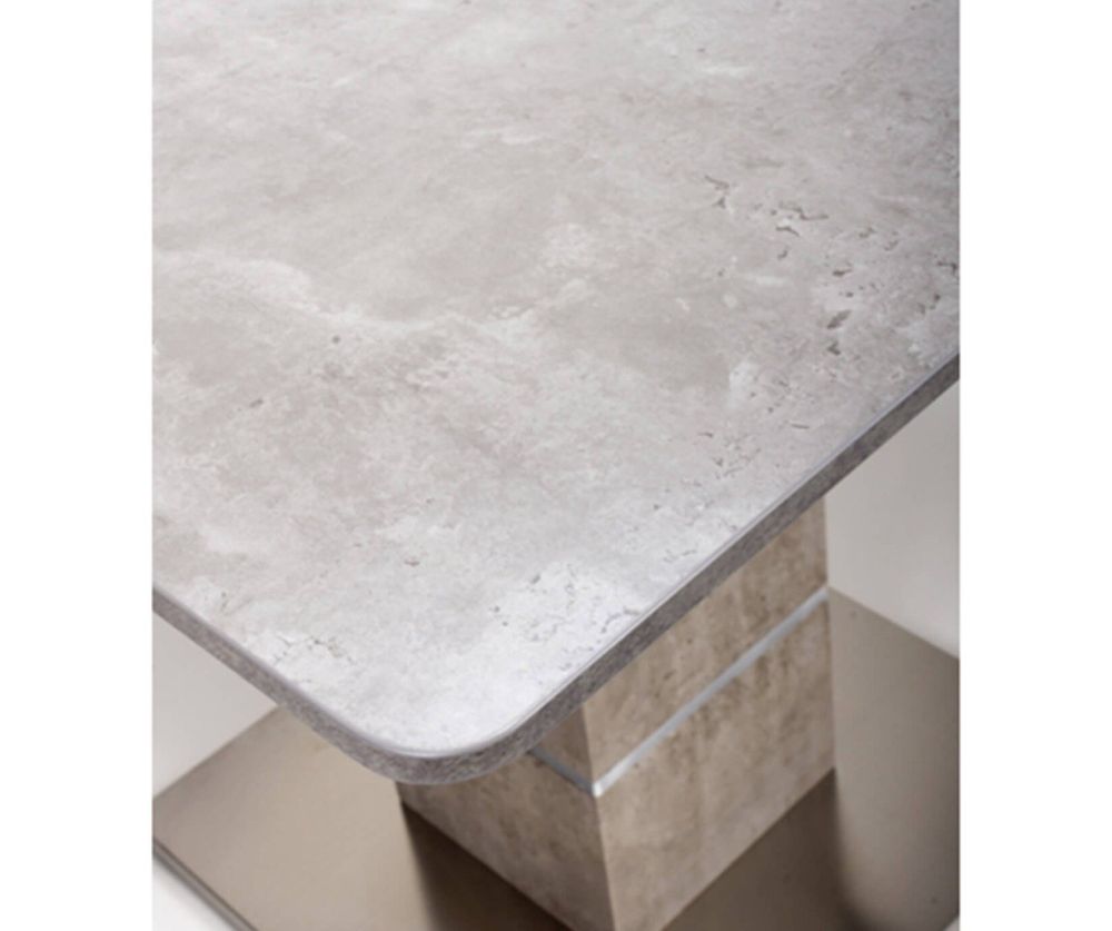 Furniture Link Delta Melamine Concrete Square Dining Table