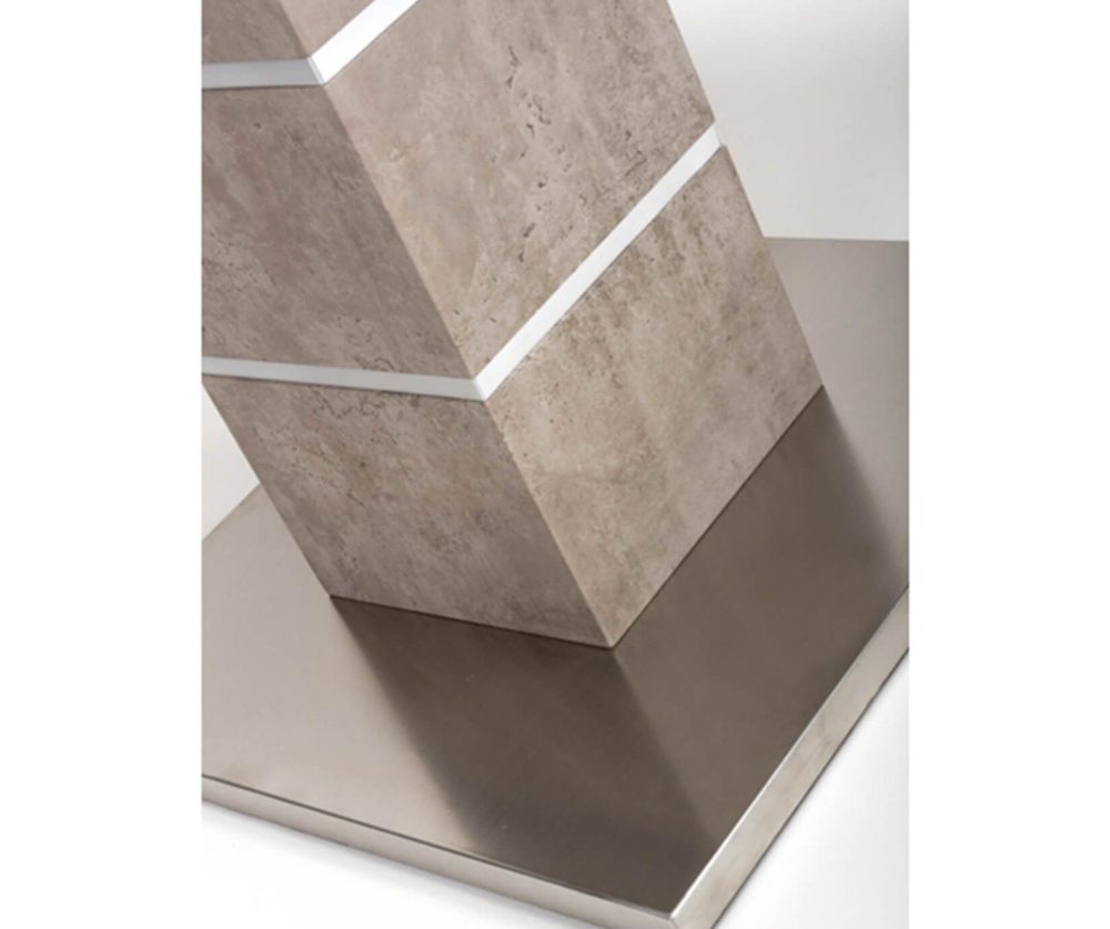 Furniture Link Delta Melamine Concrete Square Dining Table