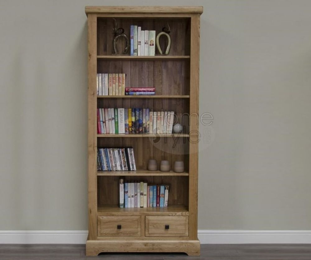 Homestyle GB Deluxe Oak Large Bookcase