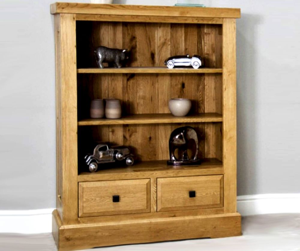Homestyle GB Deluxe Oak Small Bookcase