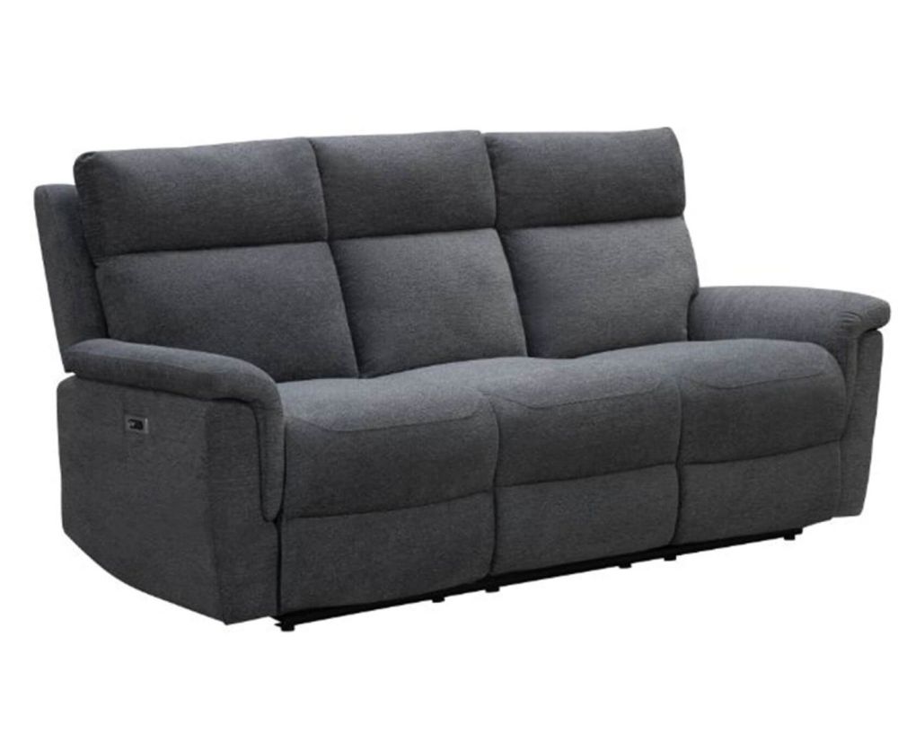 Furniture Link Detroit Grey Fabric Power Recliner 3+2 Sofa Set