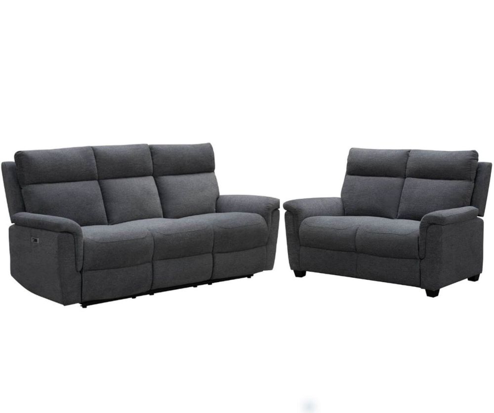 Furniture Link Detroit Grey Fabric 3+2 Sofa Set