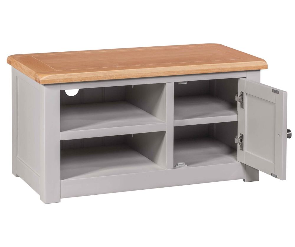 Homestyle GB Diamond Painted Oak 1 Door TV Cabinet