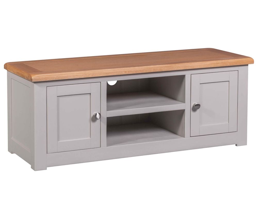 Homestyle GB Diamond Painted Oak 2 Door TV Cabinet