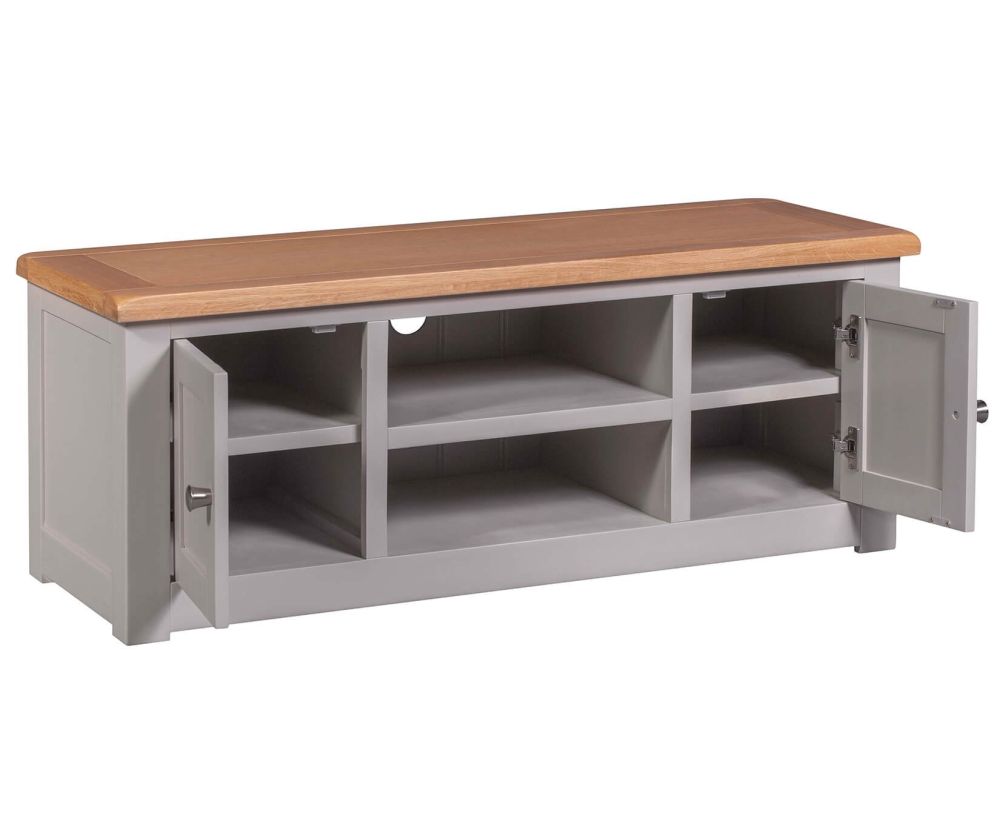 Homestyle GB Diamond Painted Oak 2 Door TV Cabinet