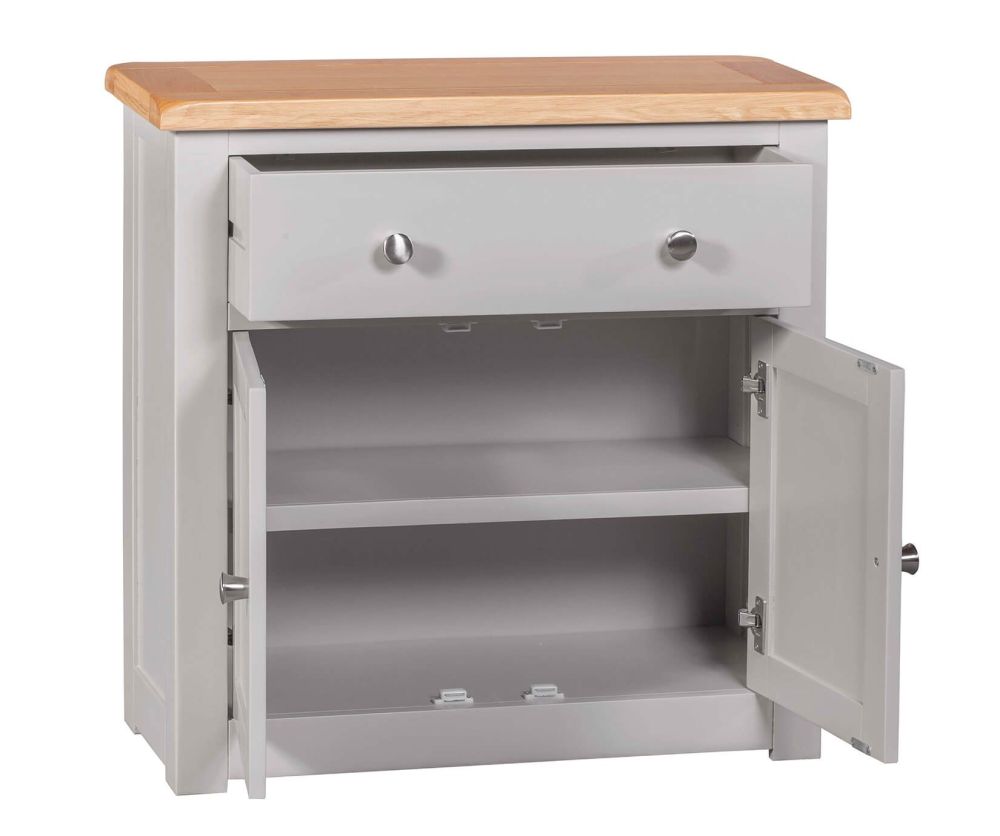 Homestyle GB Diamond Painted Oak Occasional Cupboard