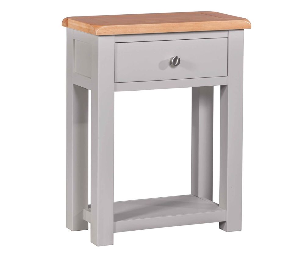 Homestyle GB Diamond Painted Oak Small Hall Table