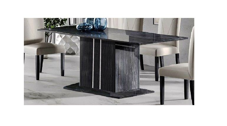 Ben Company Luna Dark Grey Italian Extension Dining Table Only