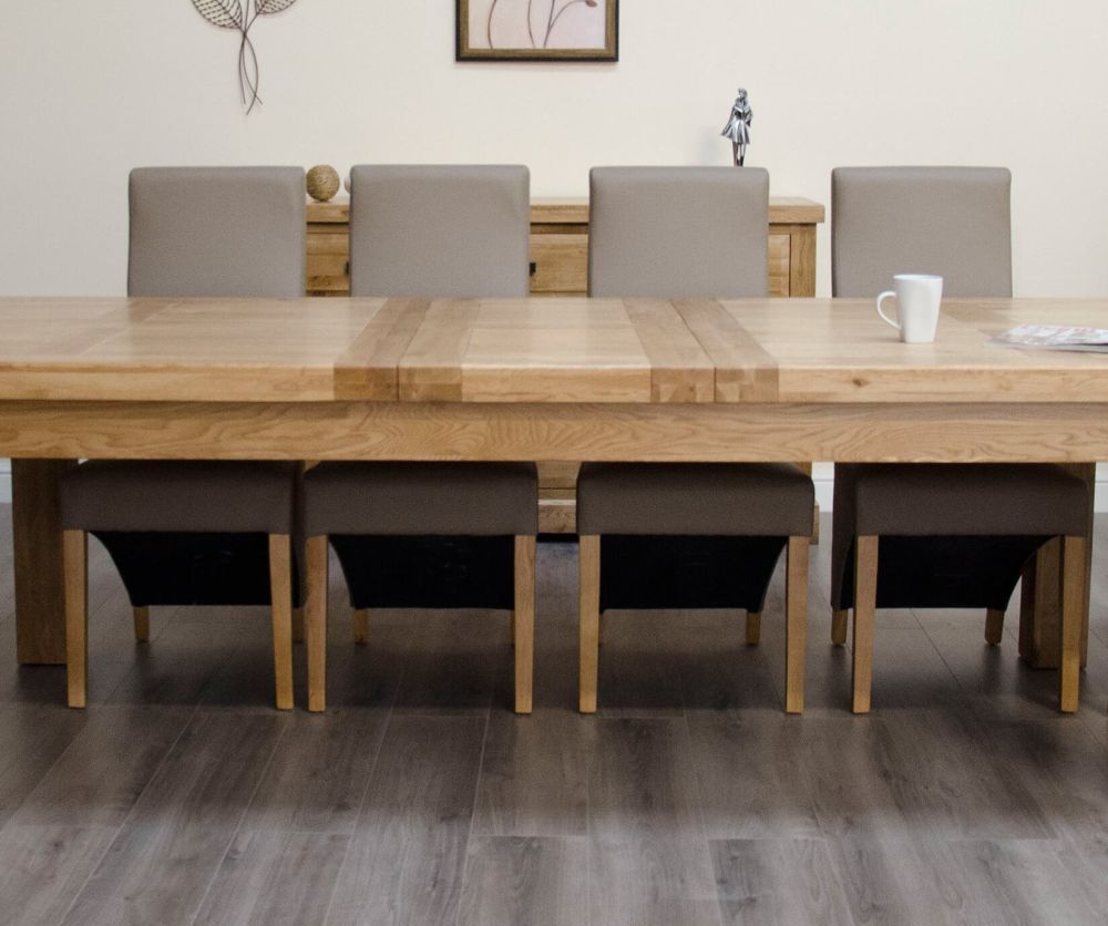 Homestyle GB Deluxe Twin Leaf Large Extending Dining Table