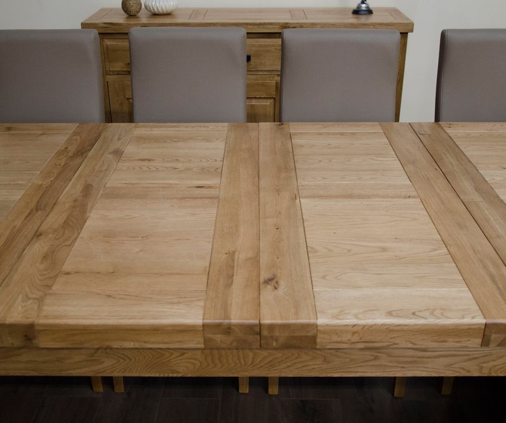 Homestyle GB Deluxe Twin Leaf Large Extending Dining Table