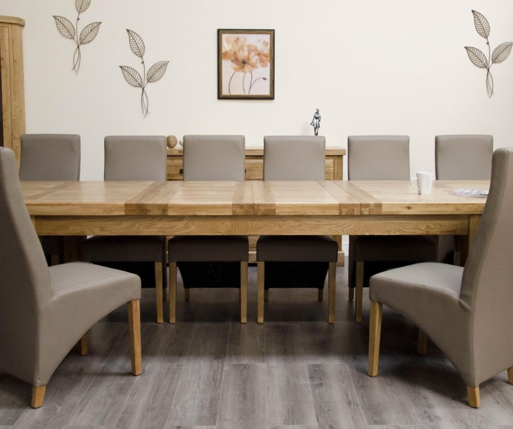 Homestyle GB Deluxe Twin Leaf Large Extending Dining Table