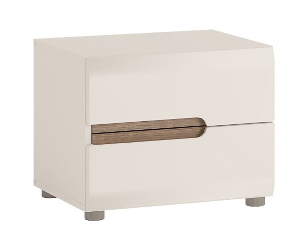 FTG Chelsea 2 Drawer Bedside Table