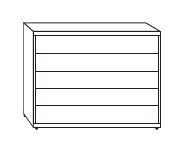 Wiemann Bari 5 Drawer Chest