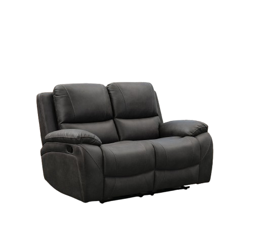 Isobella Charcoal Fabric Recliner 3+2+1 Sofa Set