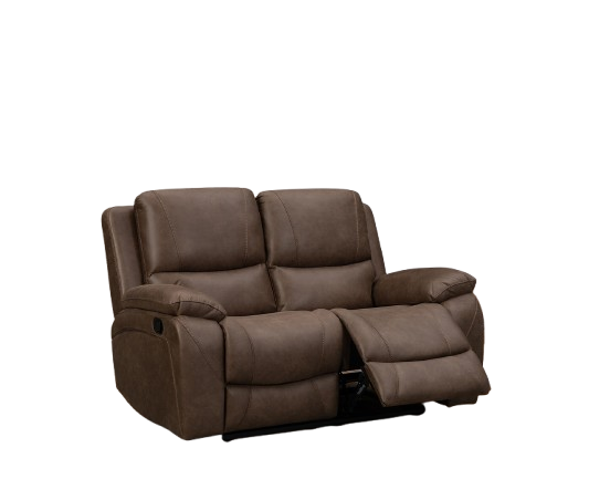 Isobella Chocolate Fabric Recliner 2 Seater Sofa