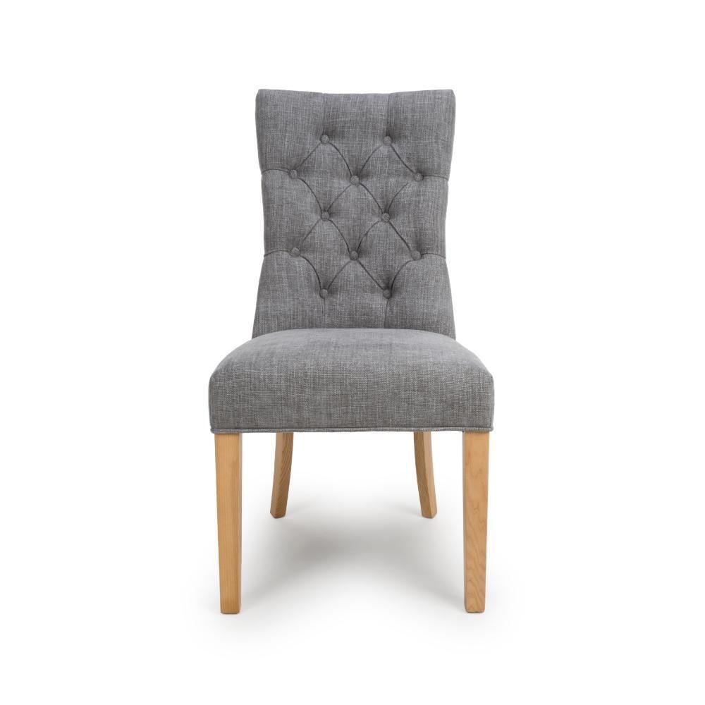 Furniture Link Eaton Grey Dining Chair in Pair