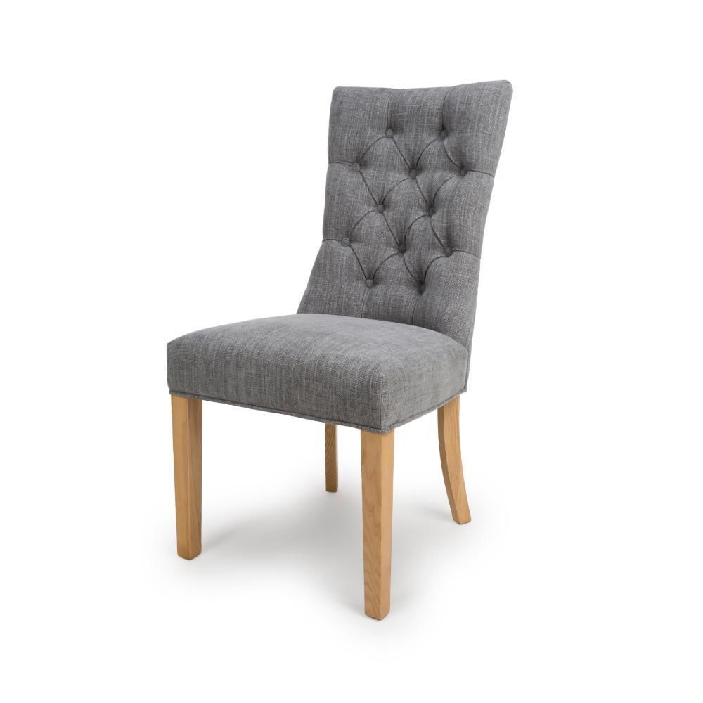 Furniture Link Eaton Grey Dining Chair in Pair