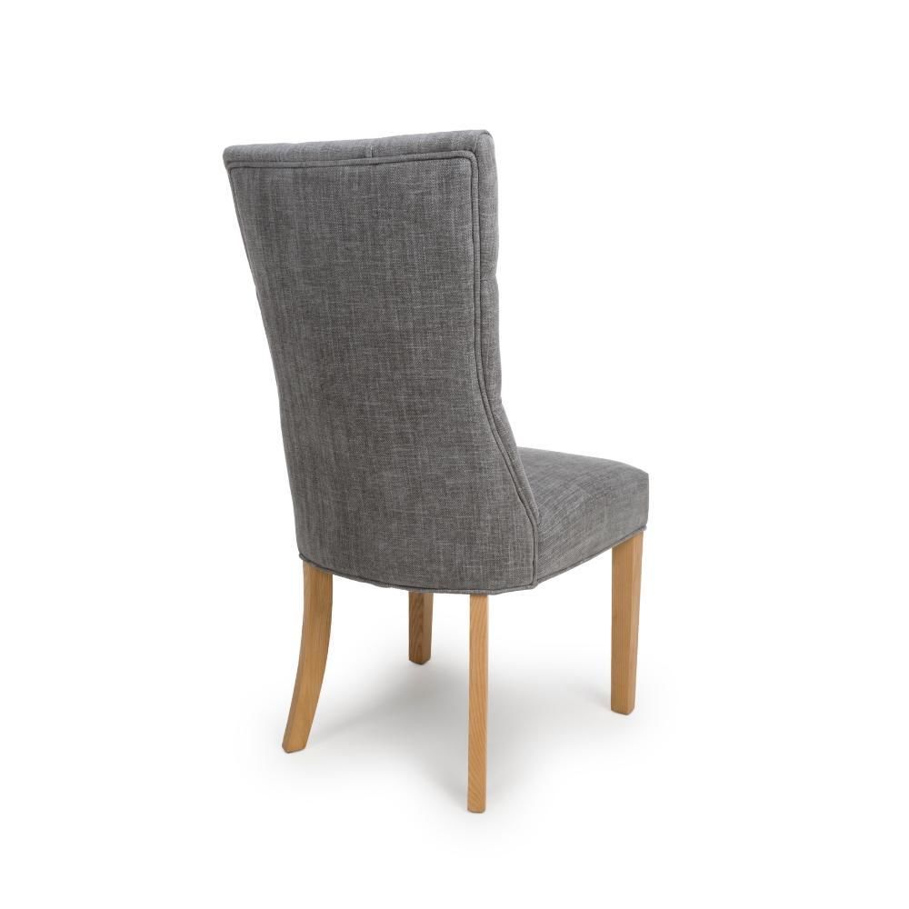 Furniture Link Eaton Grey Dining Chair in Pair