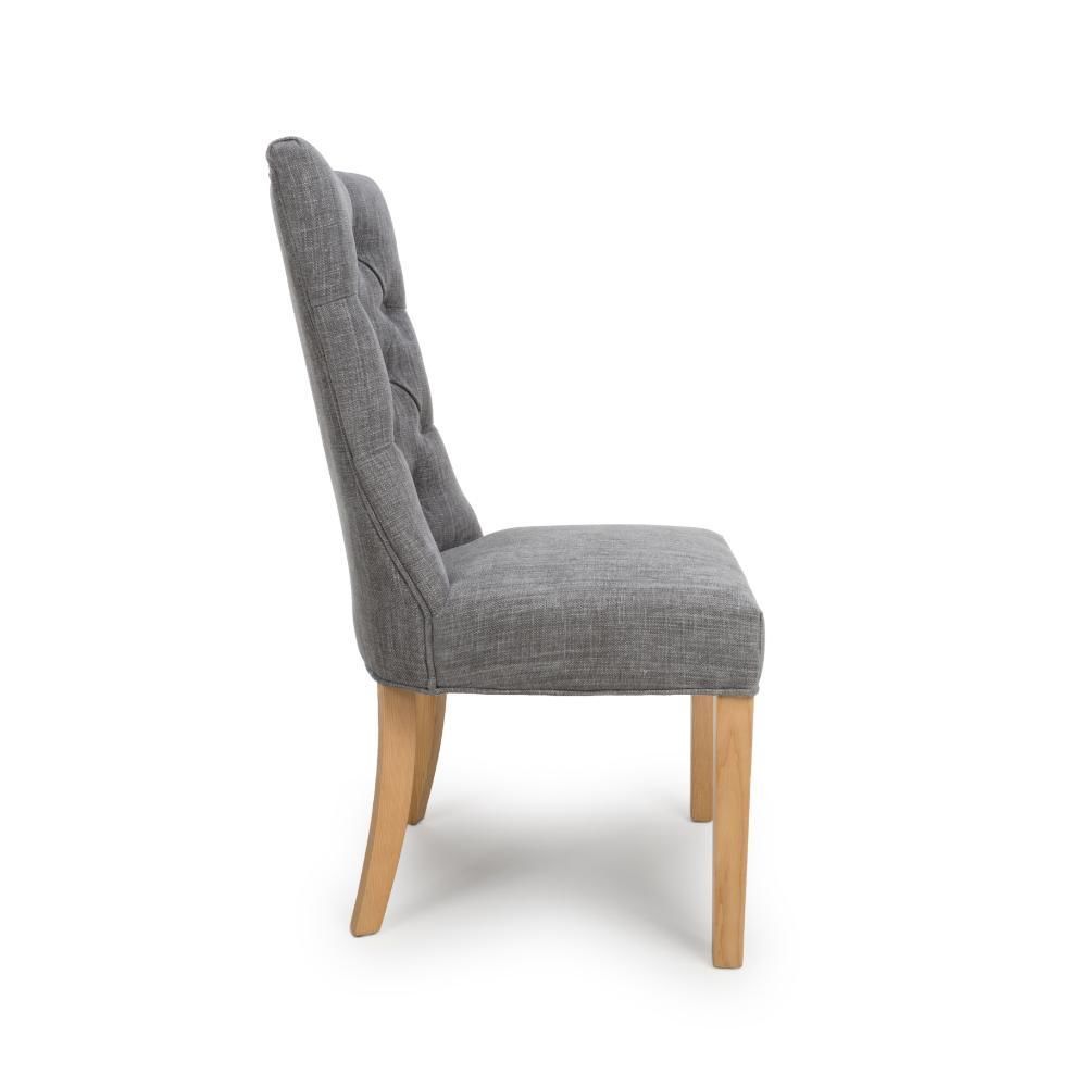 Furniture Link Eaton Grey Dining Chair in Pair
