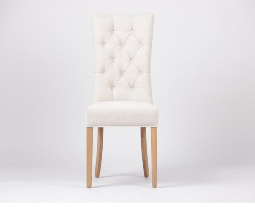 Furniture Link Eaton Linen Dining Chair in Pair