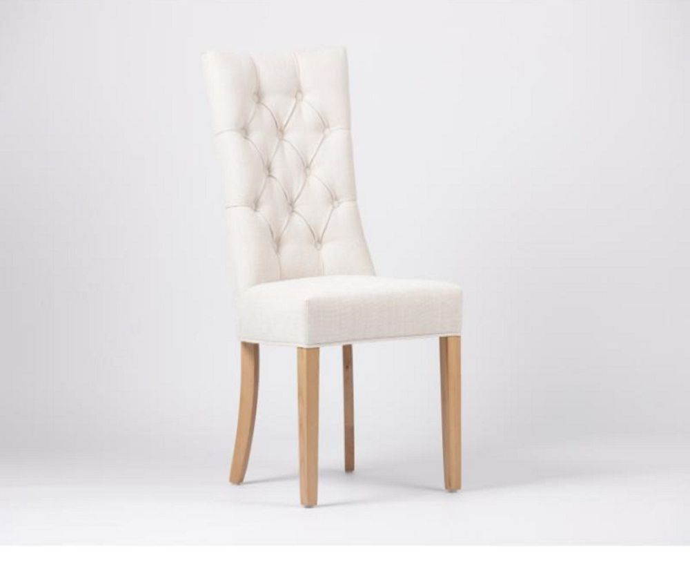Furniture Link Eaton Linen Dining Chair in Pair