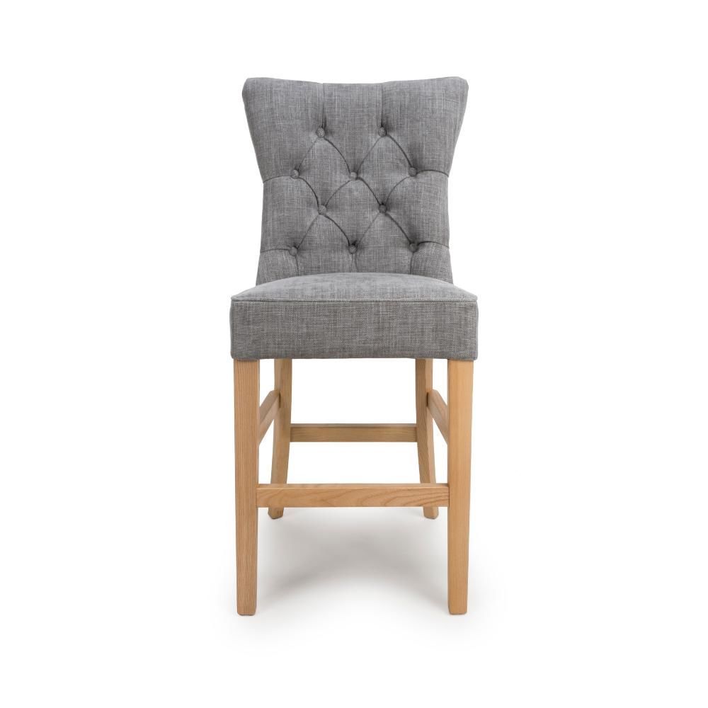 Furniture Link Eaton Grey Counter Dining Chair in Pair