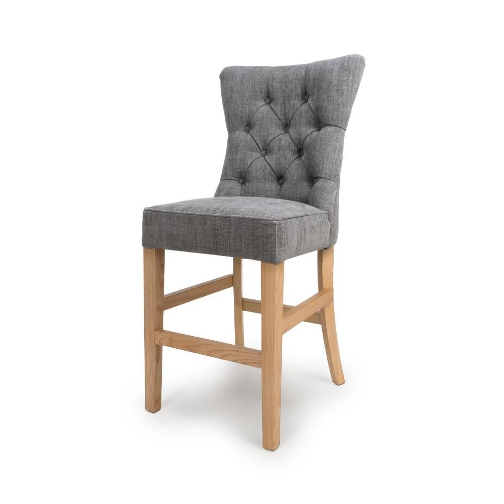 Furniture Link Eaton Grey Counter Dining Chair in Pair