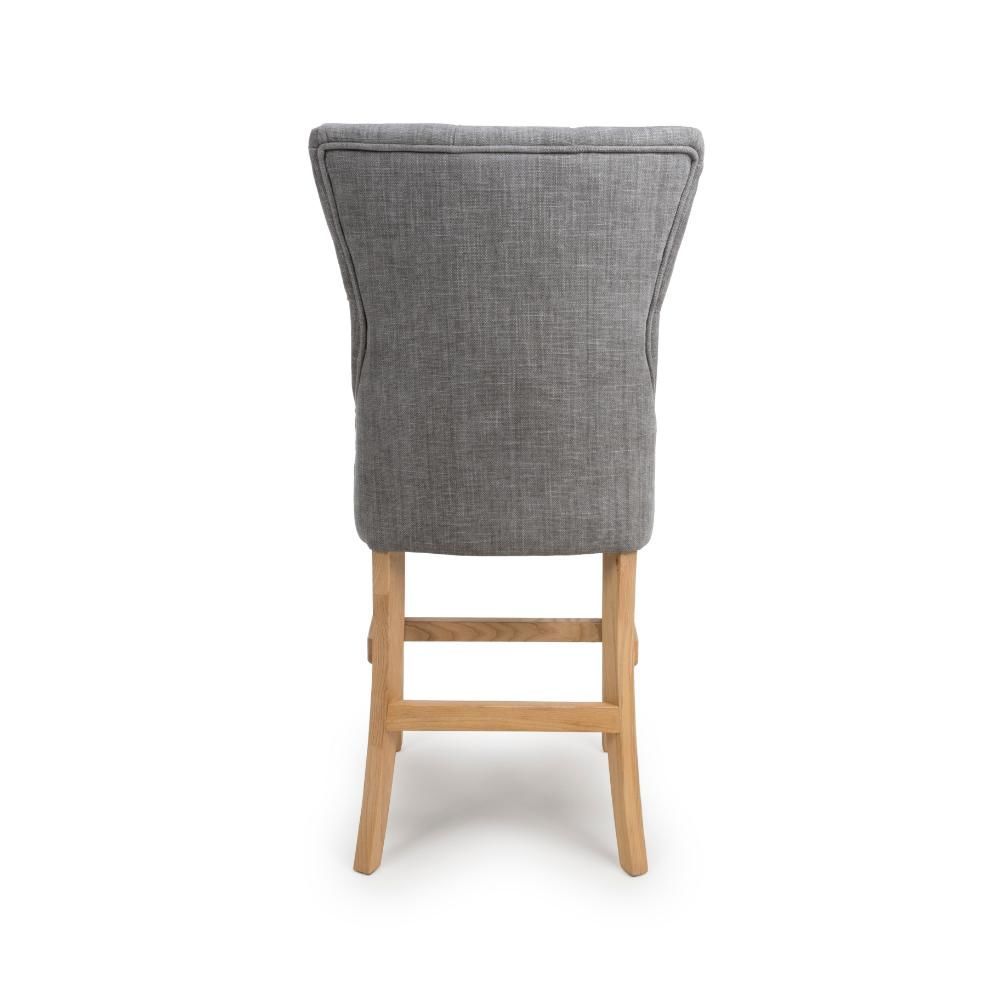 Furniture Link Eaton Grey Counter Dining Chair in Pair