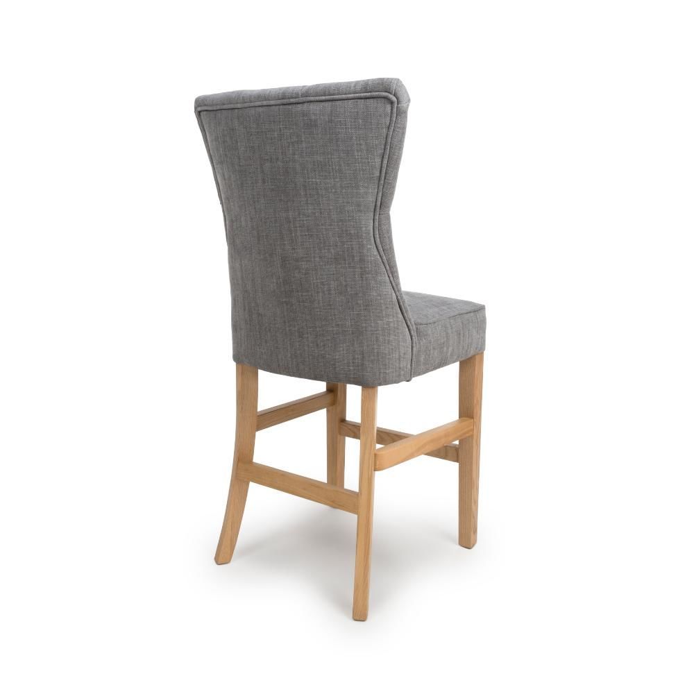 Furniture Link Eaton Grey Counter Dining Chair in Pair