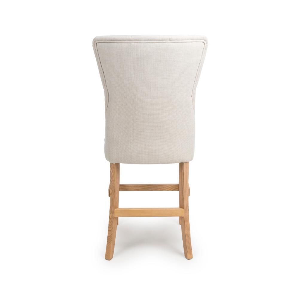 Furniture Link Eaton Linen Counter Dining Chair in Pair