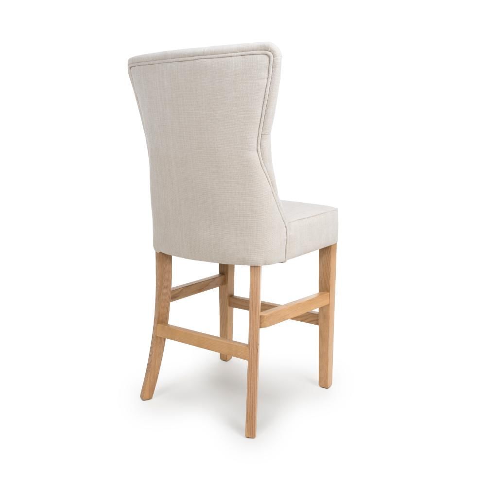 Furniture Link Eaton Linen Counter Dining Chair in Pair