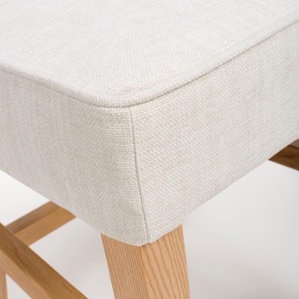 Furniture Link Eaton Linen Counter Dining Chair in Pair
