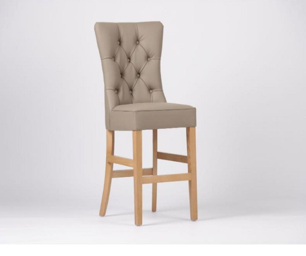 Furniture Link Eaton Taupe Counter Dining Chair in Pair