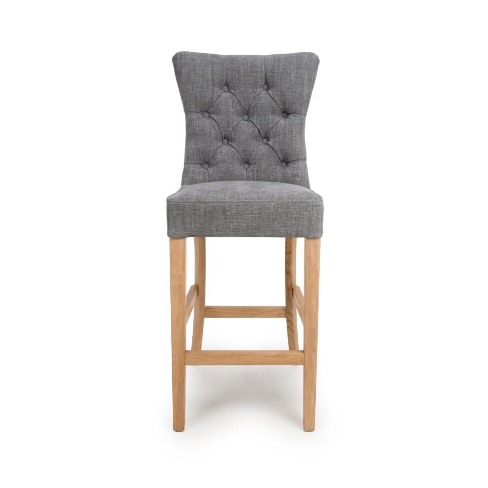 Furniture Link Eaton Grey Bar Chair in Pair