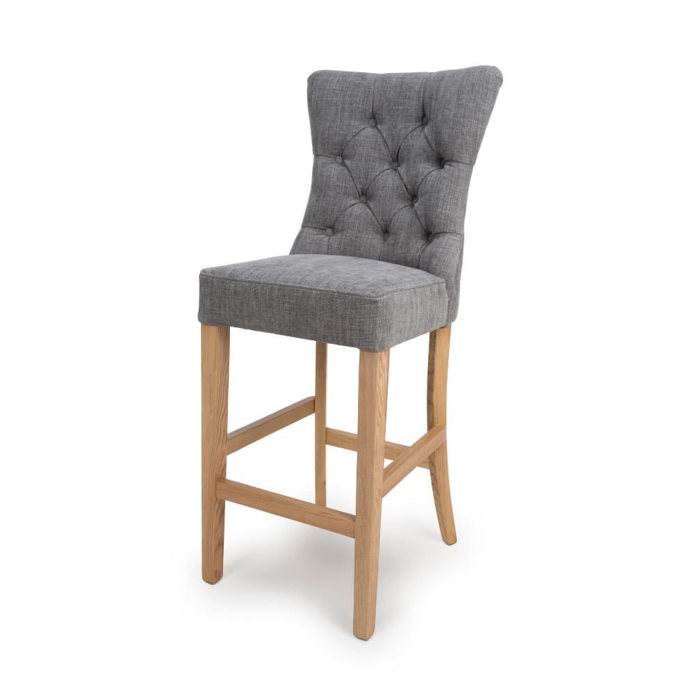 Furniture Link Eaton Grey Bar Chair in Pair