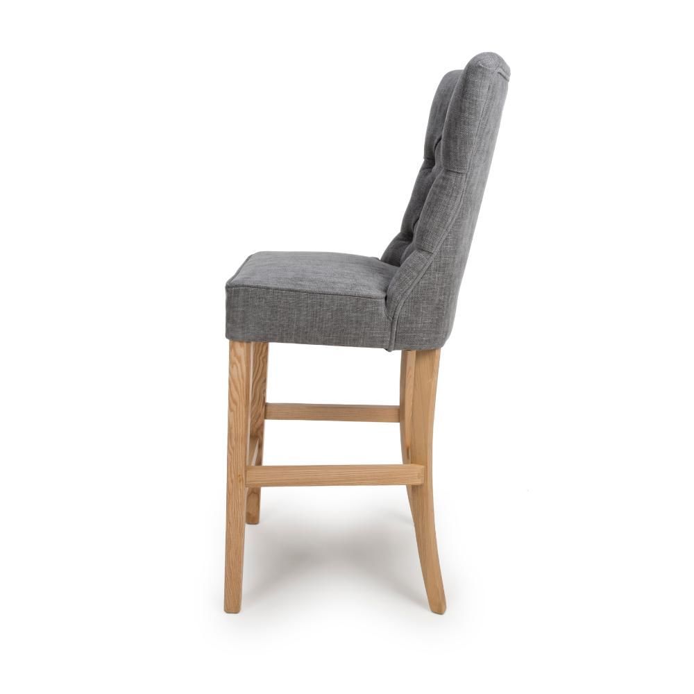Furniture Link Eaton Grey Bar Chair in Pair