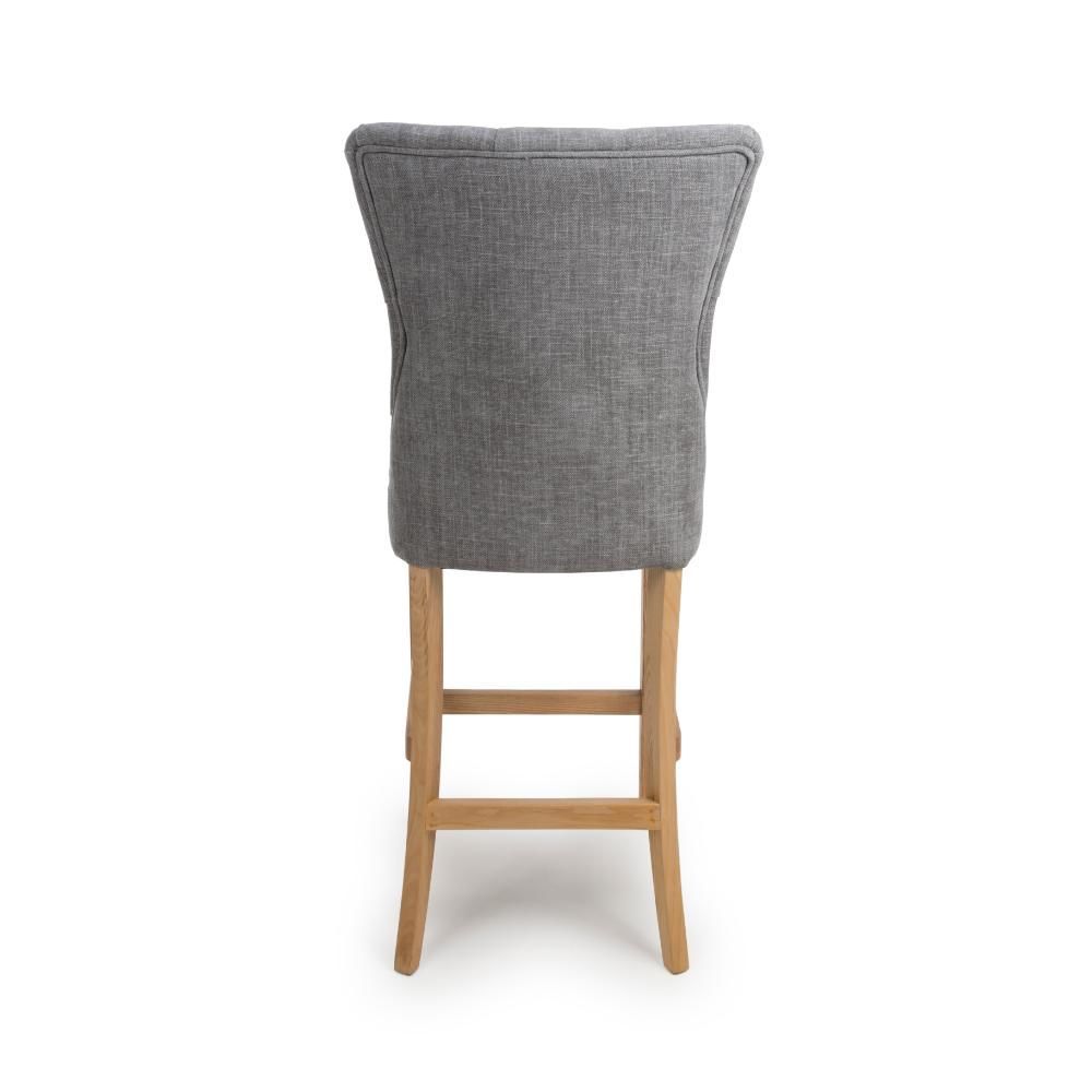Furniture Link Eaton Grey Bar Chair in Pair