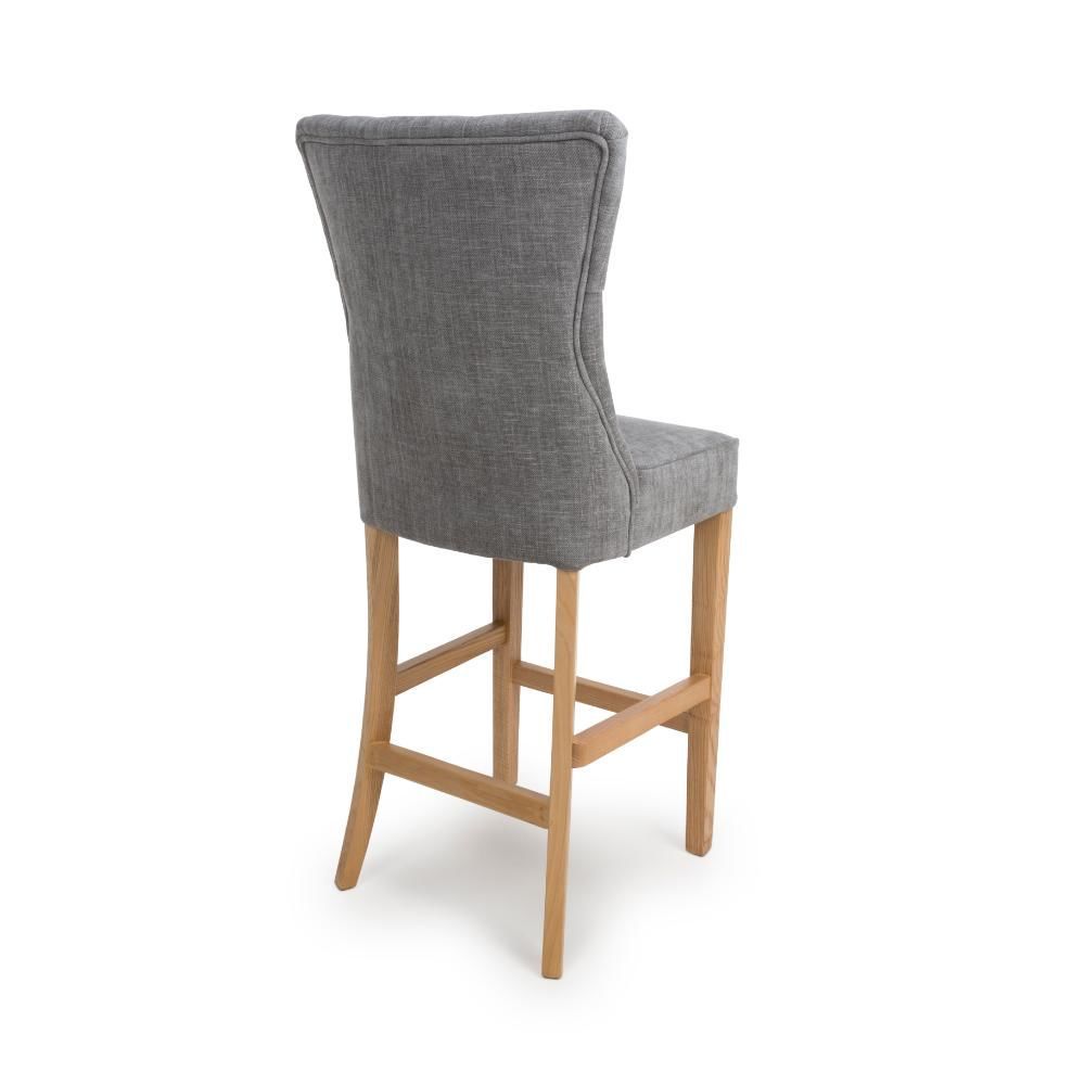 Furniture Link Eaton Grey Bar Chair in Pair