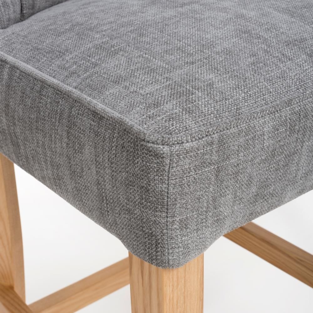 Furniture Link Eaton Grey Bar Chair in Pair