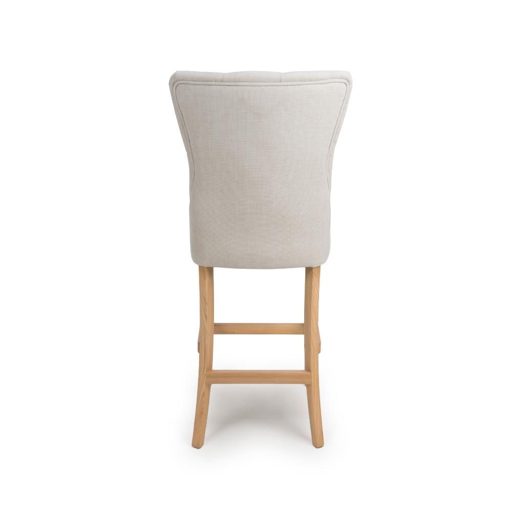 Furniture Link Eaton Linen Bar Chair in Pair