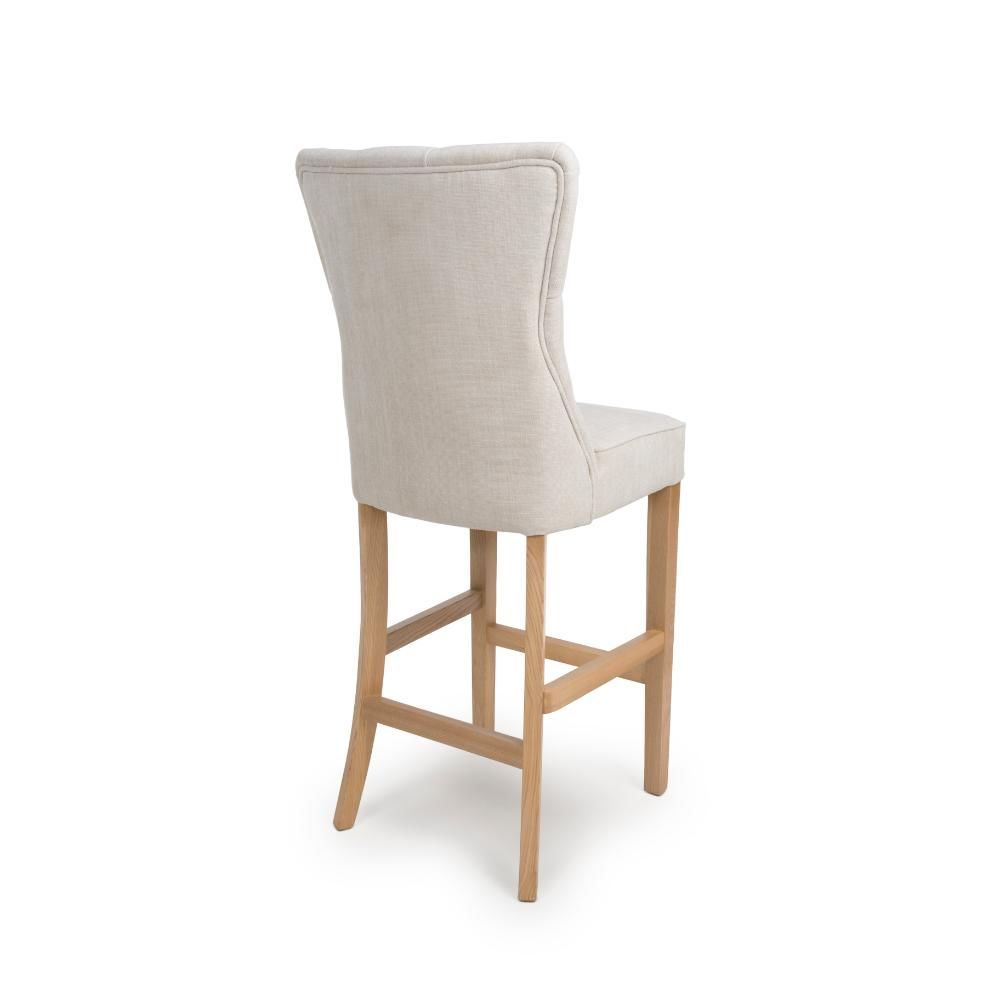 Furniture Link Eaton Linen Bar Chair in Pair